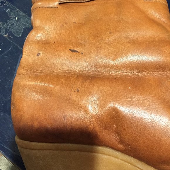 VINTAGE HUSKY WINTER LEATHER BOOTS SIZE 10 - Picture 13 of 15